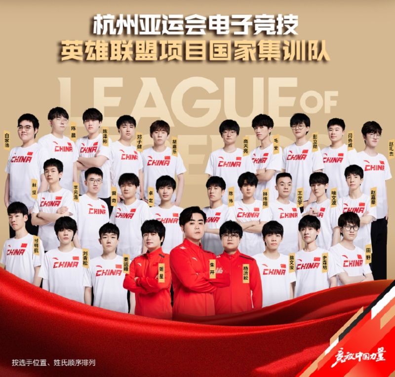lol亞運會中國隊陣容是什麼 2023亞運會中國隊陣容介紹