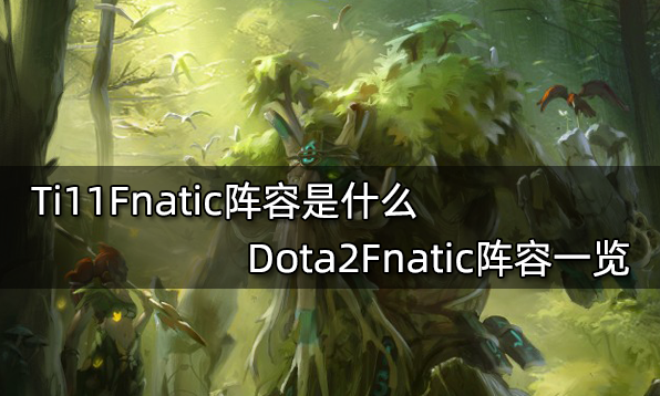 Ti11Fnatic陣容是什麼 Dota2Fnatic陣容一覽