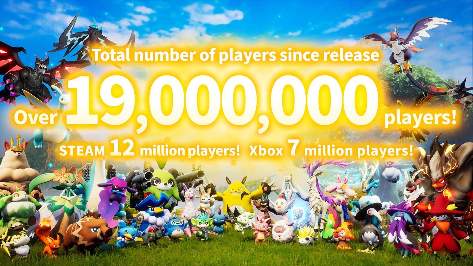 《幻獸帕魯》Steam和Xbox玩傢數量超過1900萬
